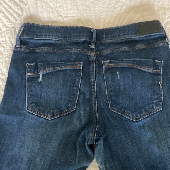 Express distressed mid rise leggings jeans - Picture 4 of 14
